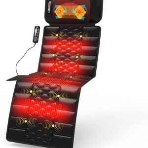 Massage Mat, Detachable Neck Massager, Full Body Vibration Heating